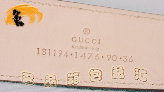 181194 正品品質 Gucci最新款 牛皮配紅綠織帶男士皮帶 Gucci皮帶 Gucci腰帶