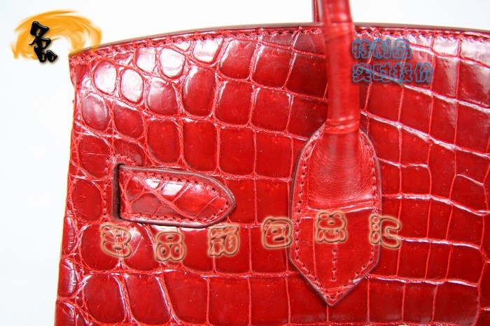 3845 Hermes Birkin 鉑金包 Hermes 女包 真鱷魚皮 手提包 紅色 訂制品 實時報價