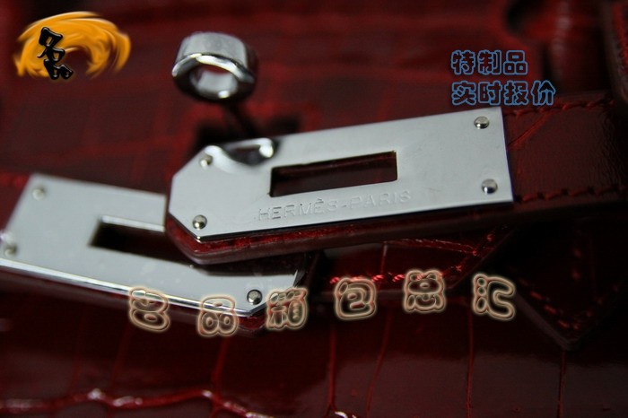 3845 Hermes Birkin 鉑金包 Hermes 女包 真鱷魚皮 手提包 紅色 訂制品 實時報價