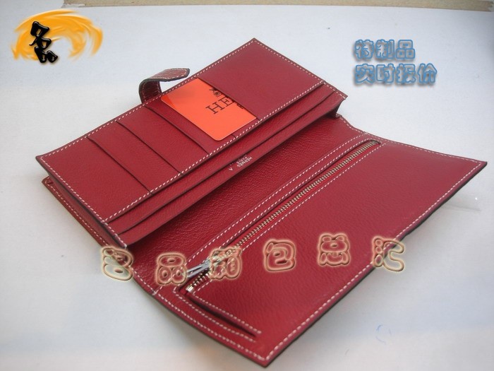 04618 Hermes最新款 Hermes真鱷魚(yú)皮 時(shí)尚女士錢(qián)夾 愛(ài)馬仕長(zhǎng)款錢(qián)包 紅色 實(shí)時(shí)報(bào)價(jià)