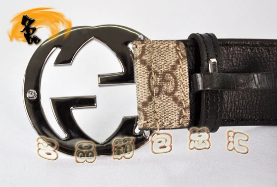 114984 Gucci新款 古奇PVC男士皮帶 Gucci皮帶 Gucci腰帶 杏色 一比一品質