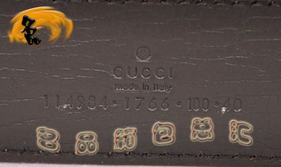 114984 Gucci新款 古奇PVC男士皮帶 Gucci皮帶 Gucci腰帶 杏色 一比一品質