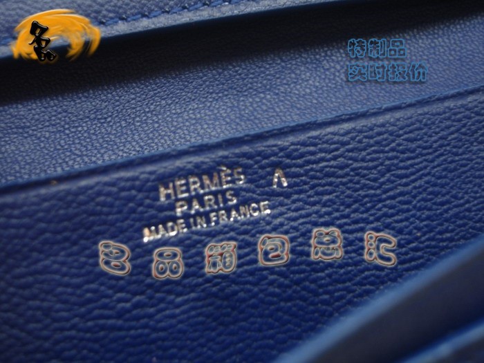 05615 Hermes最新款 Hermes真鱷魚皮 時尚女士錢夾 愛馬仕長款錢包 深藍色 實時報價