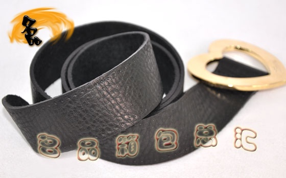 211551 Gucci皮帶 Gucci最新款牛皮配金色心形五金 時尚男士皮帶 Gucci腰帶