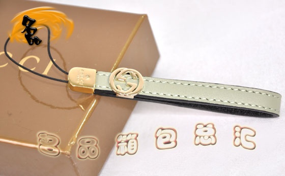 115279 Gucci手機鏈 Gucci進口高檔牛皮時尚女士手機掛飾 Gucci飾品 綠色