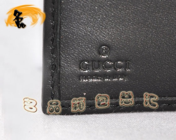 162759 原版一比一品質(zhì) 進(jìn)口牛皮雙G壓花 Gucci短款錢(qián)包 Gucci女士錢(qián)包 黑色