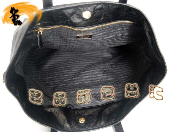 29165 Prada最新款 普拉達牛皮女士卡通單肩包 Prada手提包 一比一品質 黑色