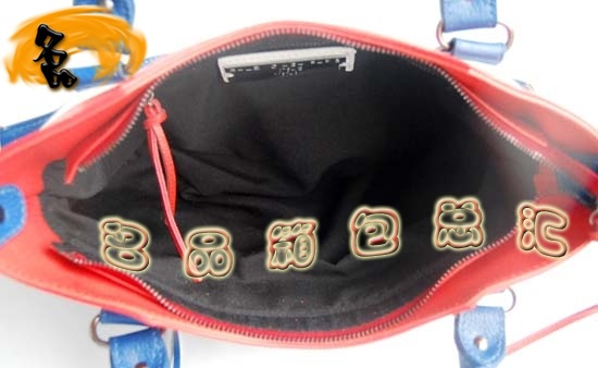 084331 巴黎世家女包 新款拼色頭層牛皮女士機車包 Balenciaga手提包 單肩包 白色