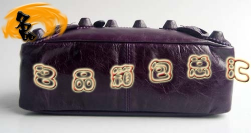 084611 Balenciaga手拿包 進口牛皮時尚女士手包 巴黎世家女包 手抓包 紫色