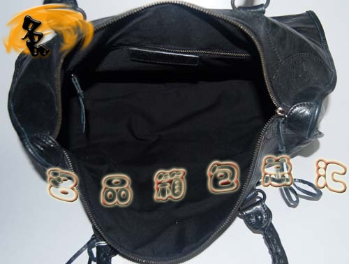 084324A 一比一品質(zhì) Balenciaga進(jìn)口羊皮女包 單肩包 巴黎世家機(jī)車(chē)包 手提包 黑色