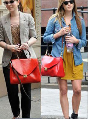 1859 瑪百莉 手提包 Mulberry斜挎包 Mulberry新款時(shí)尚女包 紅色