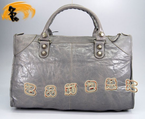 084324A Balenciaga女包 手提包 巴黎世家手提包 進口羊皮時尚休閑女包 淺灰色