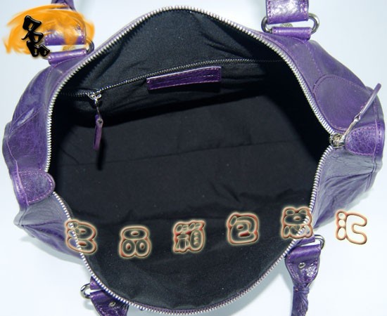 084324A Balenciaga女包 手提包 巴黎世家手提包 進(jìn)口羊皮時(shí)尚休閑女包 深紫色