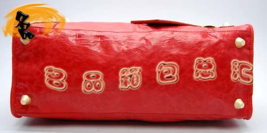 084324B 巴黎世家手提包 Balenciaga女包 手提包 進(jìn)口羊皮時尚休閑女包 橙色