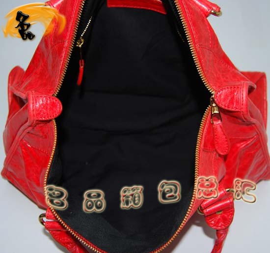 084324B 巴黎世家手提包 Balenciaga女包 手提包 進(jìn)口羊皮時尚休閑女包 橙色