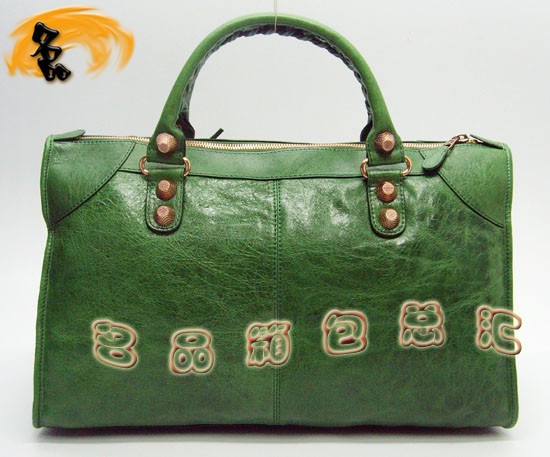 084324B Balenciaga女包 手提包 巴黎世家手提包 進口羊皮時尚休閑女包 綠色