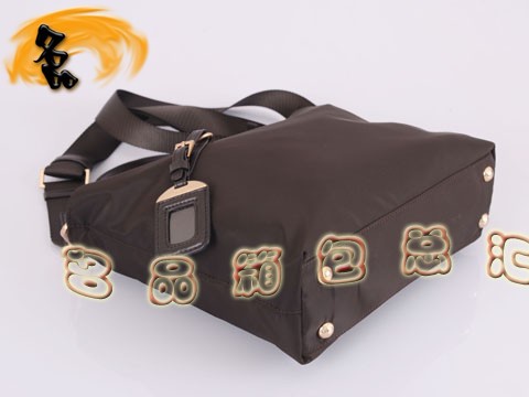 BN1107 普拉達最新款 經典防水帆布女包 Prada手提包 Prada斜挎包 啡色