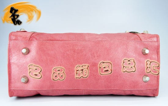 084328A Balenciaga女包 手提包 巴黎世家手提包 進口羊皮時尚休閑女包 粉紅色