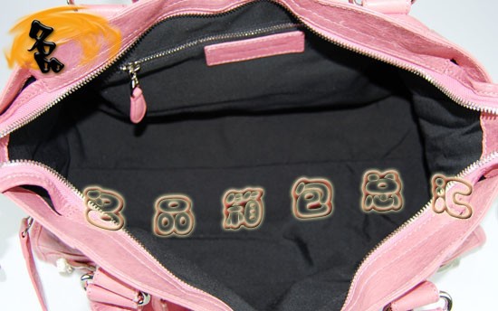 084328A Balenciaga女包 手提包 巴黎世家手提包 進口羊皮時尚休閑女包 粉紅色