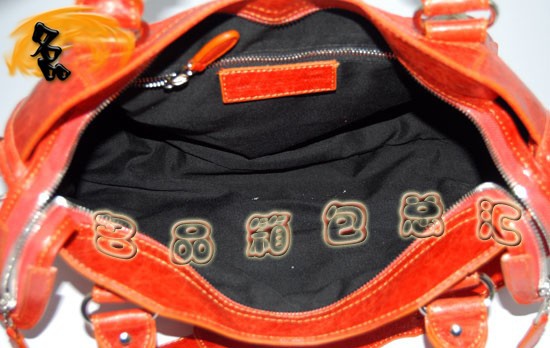 084332A Balenciaga女包 單肩包 巴黎世家手提包 進口羊皮時尚休閑女包 橙色