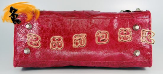 084328A Balenciaga女包 手提包 巴黎世家手提包 進(jìn)口羊皮時尚休閑女包 紅色