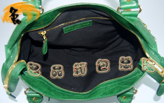 084332B Balenciaga女包 單肩包 巴黎世家手提包 進口羊皮時尚休閑女包 綠色