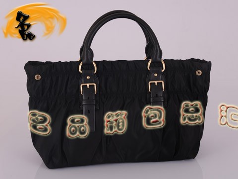 BN1746 Prada女包 防水尼龍帆布休閑女包 Prada手提包 最新款普拉達帆布包 黑色