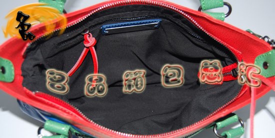 084331 巴黎世家手提包 Balenciaga女包 進(jìn)口牛皮經(jīng)典時(shí)尚女包 藍(lán)紅綠色