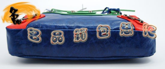 084331 Balenciaga女包 巴黎世家手提包 進口牛皮經典時尚女包 藍灰綠色