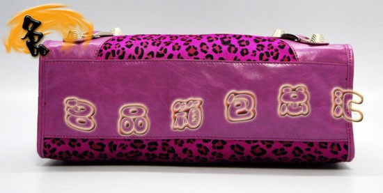 084332A Balenciaga機(jī)車包 巴黎世家單肩包 進(jìn)口牛皮經(jīng)典時(shí)尚女包 玫紅色