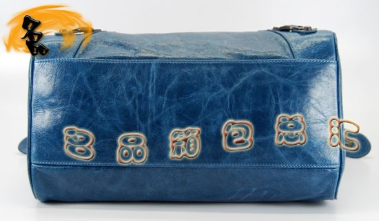 084616 Balenciaga機(jī)車包 巴黎世家單肩包 進(jìn)口牛皮經(jīng)典時(shí)尚女包 寶藍(lán)色
