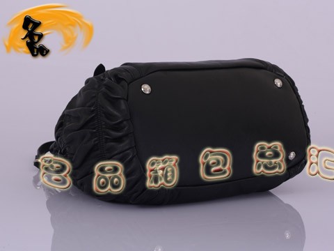 BN1791 普拉達(dá)最新款褶皺羊皮時(shí)尚女士休閑包 Prada手提包 Prada斜挎包 黑色