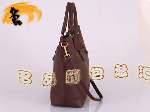 BN1795 普拉達最新款牛皮女士手提包 Prada時尚休閑女包 Prada斜挎包 啡色