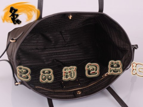 BR3924 Prada休閑包 防水尼龍帆布女包 普拉達單肩包 帆布包 啡色