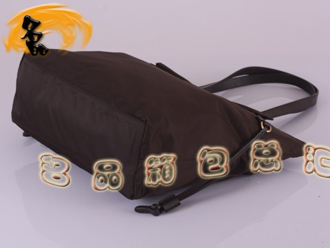 BR4022 Prada休閑包 普拉達單肩包 防水尼龍帆布女包 帆布包 咖啡色