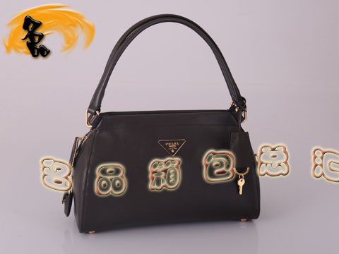 BR4418 Prada單肩包 普拉達手提包 新款女士休閑包 進口頭層牛皮女包 啡色