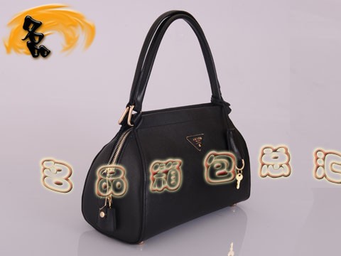 BR4418 Prada單肩包 普拉達手提包 進口頭層牛皮女包 新款女士休閑包 黑色