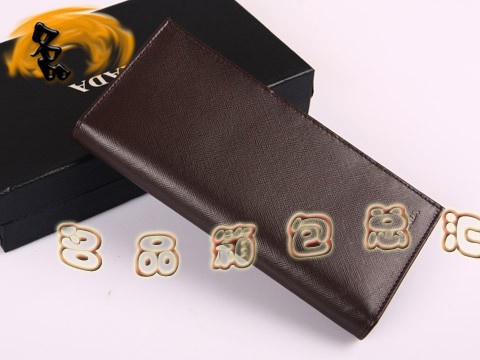 2M1113A Prada錢(qián)包 進(jìn)口十字紋牛皮錢(qián)夾 普拉達(dá)男士長(zhǎng)款錢(qián)包 Prada錢(qián)夾 啡色