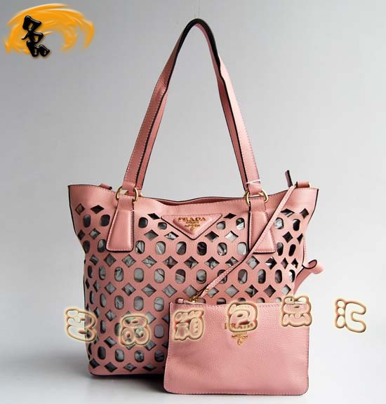 1023 Prada 最新款 時(shí)尚休閑女士單肩包 Prada女包 原版一比一品質(zhì) 粉紅色