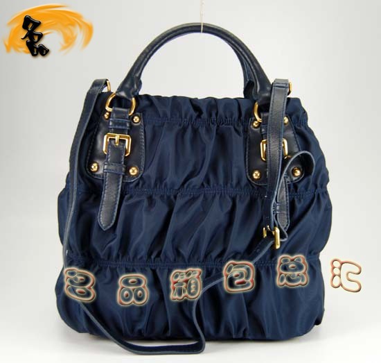 29208 Prada女包 普拉達手提包 Prada時尚休閑女士單肩包 最新款女包 藍色