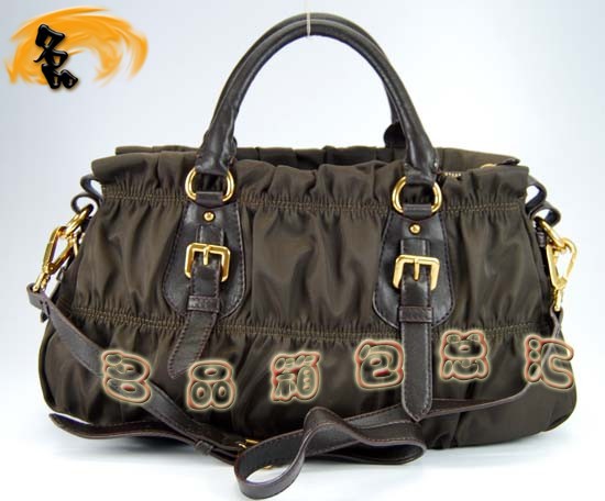 29211 最新款女包 Prada女包 Prada時尚休閑女士斜挎包 普拉達手提包 咖啡色