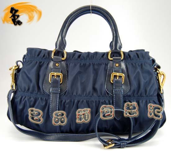 29211 Prada女包 普拉達(dá)手提包 Prada時尚休閑女士斜挎包 最新款女包 藍(lán)色