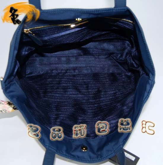 89277 Prada女包 普拉達手提包 Prada休閑女包 最新款單肩包 購物袋 藍色