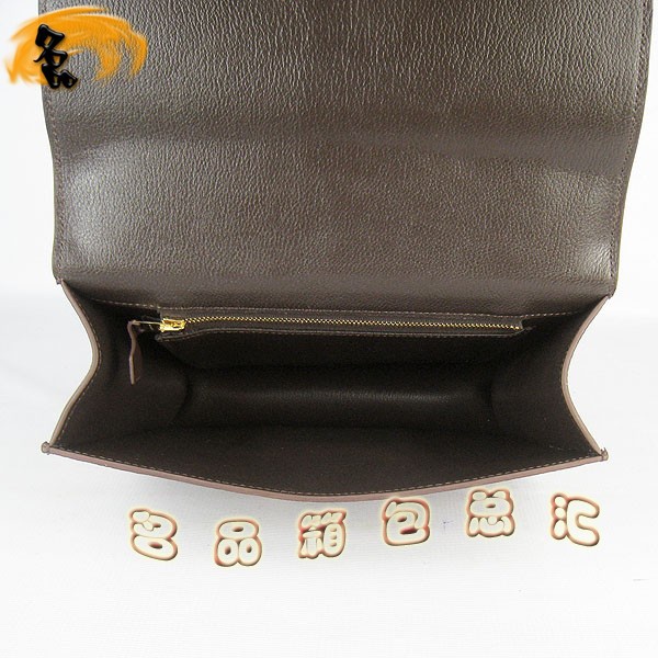 017 愛(ài)馬仕 新款H扣單肩包 經(jīng)典款兩用女包 深啡色復(fù)古斜挎包 Hermes Constancec系列