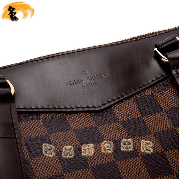 N41102 LV最新款 LV棋盤格女包 單肩包 LV格仔系列女士休閑包 咖啡色