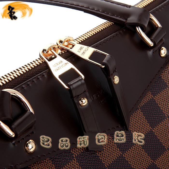 N41102 LV最新款 LV棋盤格女包 單肩包 LV格仔系列女士休閑包 咖啡色