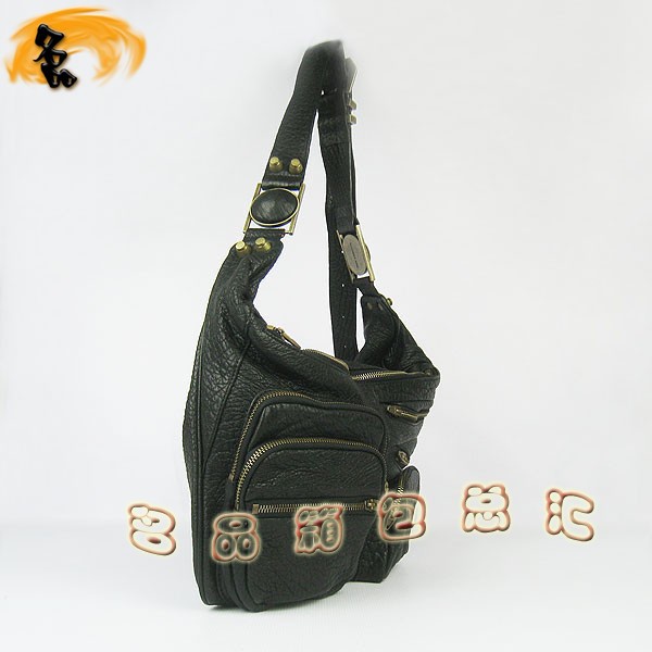 63465 Alexander Wang斜挎包 最新款時尚女士單肩包 亞利山大王女包 黑色