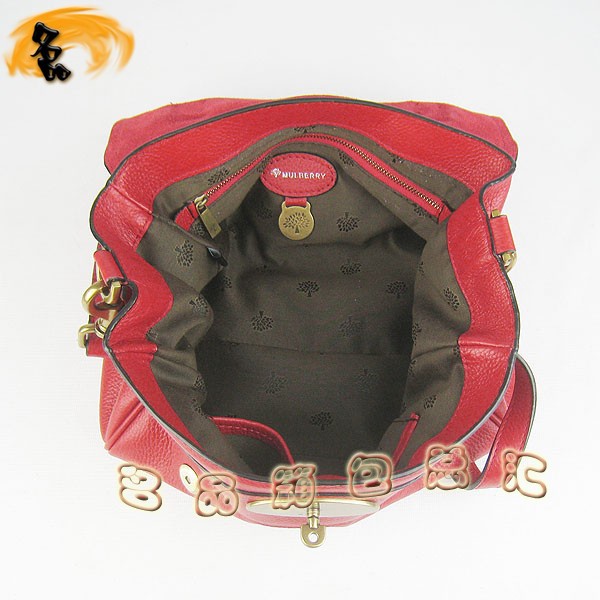1880 手提包 Mulberry新款時(shí)尚女包 Mulberry斜挎包 瑪百莉 紅色