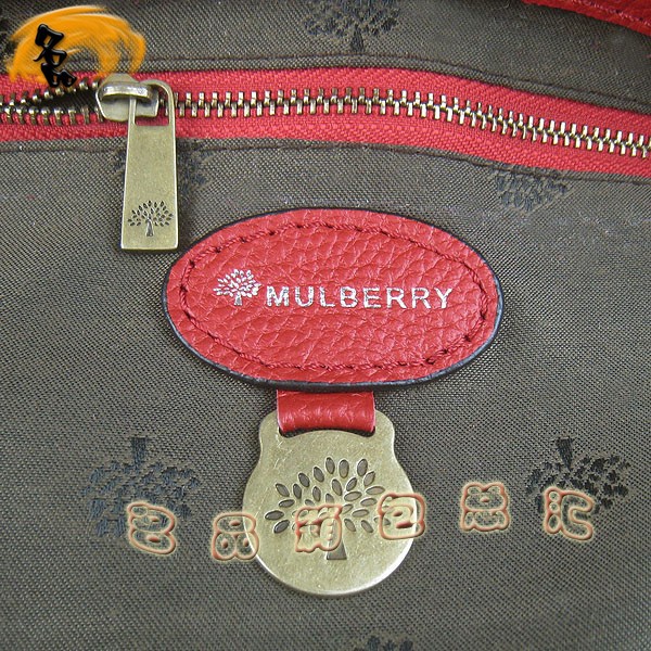 1880 手提包 Mulberry新款時(shí)尚女包 Mulberry斜挎包 瑪百莉 紅色