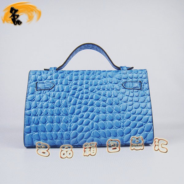 H008 最新款Hermes女包 手提包 愛馬仕晚宴包 Hermes Kelly Bag 凱莉包 石頭紋 淺藍色